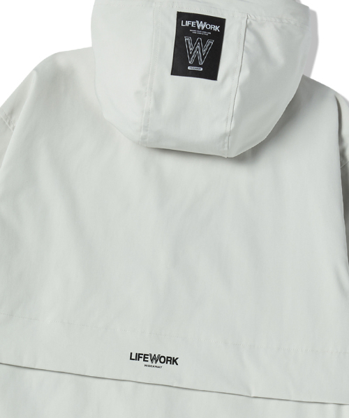 LIFE WORK(ライフワーク)の「共用) ユーティリティマルチポケットフードジャケット(ナイロンジャケット・メンズ・ブラック/ライトグレー・X-SMALL/MEDIUM/LARGE)」の5枚目の写真