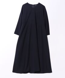 フレアワンピース ネイビー ロング丈