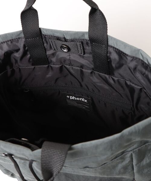 +phenix(プラスフェニックス)の「【+phenix/プラスフェニックス】ROVER BACKPACK(バックパック/リュック・メンズ・ブラック/グレー・FREE)」の7枚目の写真