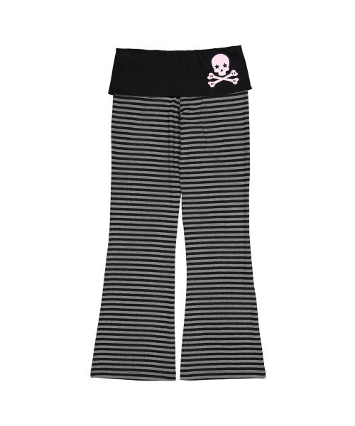 SETUP-EXE(セットアップイーエックスイー)の「SKULL LOGO STRIPE フレアパンツ / ブラック(その他パンツ・レディース・その他・SMALL/MEDIUM)」の5枚目の写真
