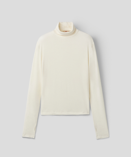 MMIC(エムエムアイシー)の「レイヤードベースタートルネック(4色)(Tシャツ/カットソー・メンズ・チャコールグレー/ライトグレー/ブラック/アイボリー・MEDIUM/LARGE/X-LARGE)」の2枚目の写真