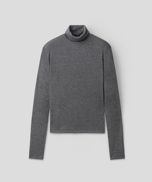 MMIC(エムエムアイシー)の「レイヤードベースタートルネック(4色)(Tシャツ/カットソー・メンズ・チャコールグレー/ライトグレー/ブラック/アイボリー・MEDIUM/LARGE/X-LARGE)」の4枚目の写真