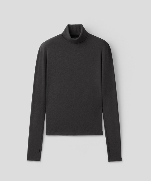 MMIC(エムエムアイシー)の「レイヤードベースタートルネック(4色)(Tシャツ/カットソー・メンズ・チャコールグレー/ライトグレー/ブラック/アイボリー・MEDIUM/LARGE/X-LARGE)」の12枚目の写真