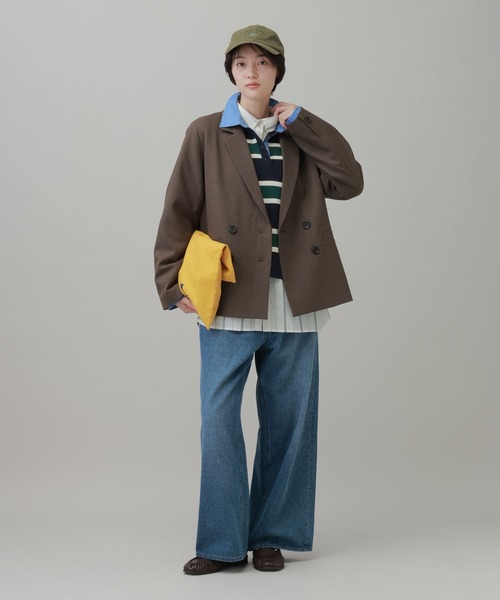 LAKOLE(ラコレ)の「シャツエリツキラガーニット / 1063784(ニット/セーター・レディース・グレー/ライトベージュ/ネイビー・FREE)」の9枚目の写真