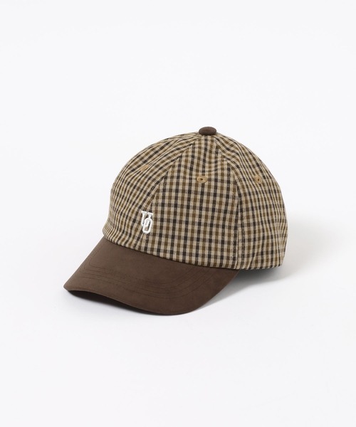 UNIVERSAL OVERALL（ユニバーサルオーバーオール）の「【UNIVERSAL OVERALL】別注チェック6パネルCAP(KIDS)（キャップ・キッズ・ブラウン/ブルー/チャコール・FREE）」の18枚目の写真