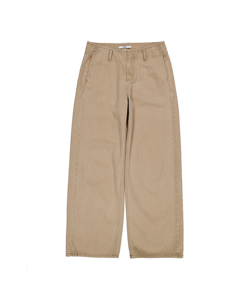 FRANTICSERVICE(フランティックサービス)の「RAW エッジ ウエストパンツ - ベージュ(その他パンツ・レディース・ベージュ・SMALL/MEDIUM/LARGE)」の1枚目の写真