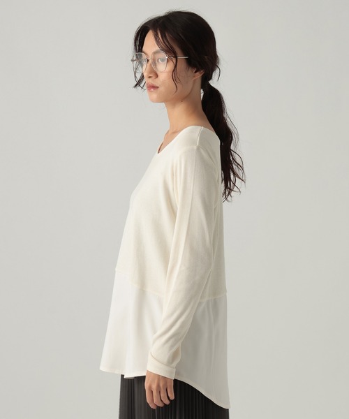 Elura(エルーラ)の「ジンジャーモイスト裾レイヤー/1075329(Tシャツ/カットソー・レディース・ホワイト系その他/ブラック/ホワイト・FREE)」の20枚目の写真