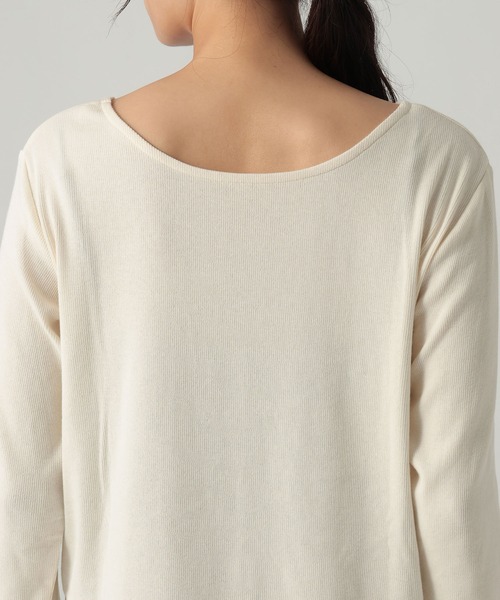 Elura(エルーラ)の「ジンジャーモイスト裾レイヤー/1075329(Tシャツ/カットソー・レディース・ホワイト系その他/ブラック/ホワイト・FREE)」の22枚目の写真