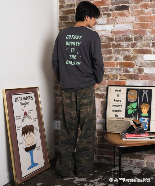 STAR WARS(スターウォーズ)の「WEGO/【26年秋冬新作】SWマンダロリアンアンドグローグーT(Tシャツ/カットソー・メンズ・ホワイト/スミクロ・MEDIUM/LARGE)」の9枚目の写真