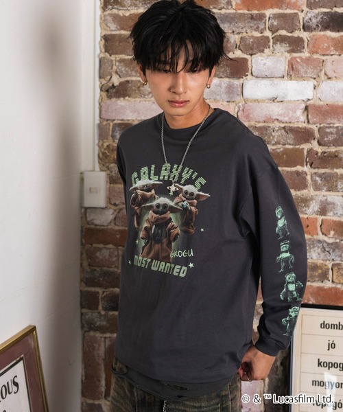 STAR WARS(スターウォーズ)の「WEGO/【26年秋冬新作】SWマンダロリアンアンドグローグーT(Tシャツ/カットソー・メンズ・ホワイト/スミクロ・MEDIUM/LARGE)」の20枚目の写真