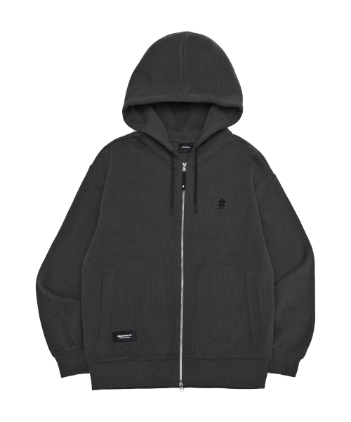 BEENTRILL（ビントリル）の「URBAN ニットライクジップアップフード（チャコール）（ジャージ・レディース・その他・SMALL/MEDIUM/LARGE/X-LARGE）」の3枚目の写真