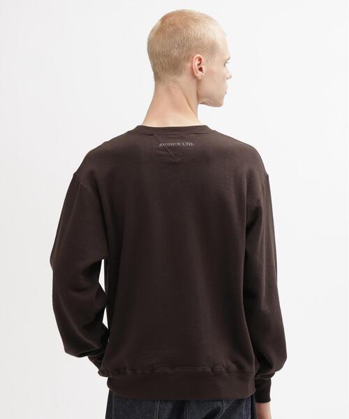 AVIREX（アヴィレックス）の「《直営店限定》VINTAGE CREWNECK SWAET "EAGLE" / ヴィンテージ クルーネック スウェット "イーグル" / AVIREX / アヴィレックス（スウェット・メンズ・チャコールグレー/グレー・L/XL/M/2XL）」の6枚目の写真
