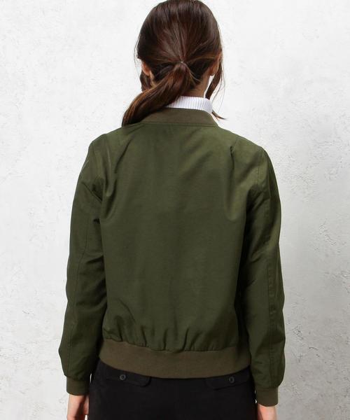 green label relaxing(グリーンレーベルリラクシング)の「◆CB C/P HandWash MA-1 ブルゾン ◆(MA-1・レディース・オリーブ/ネイビー・34/38/40/42/44/36)」の11枚目の写真