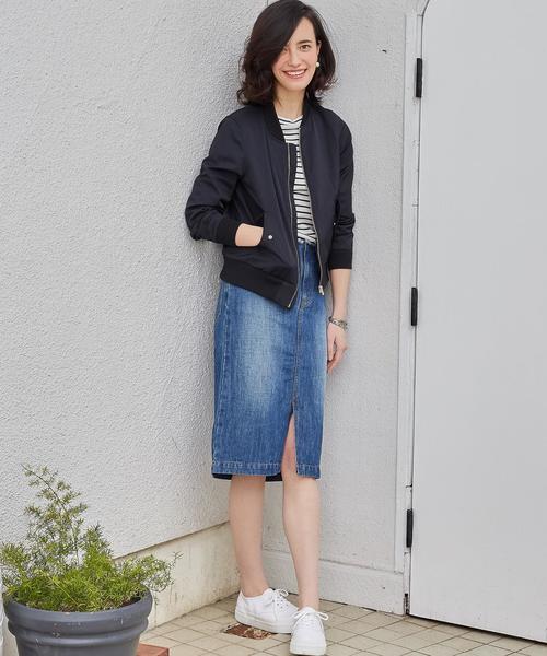 green label relaxing(グリーンレーベルリラクシング)の「◆CB C/P HandWash MA-1 ブルゾン ◆(MA-1・レディース・オリーブ/ネイビー・34/38/40/42/44/36)」の14枚目の写真