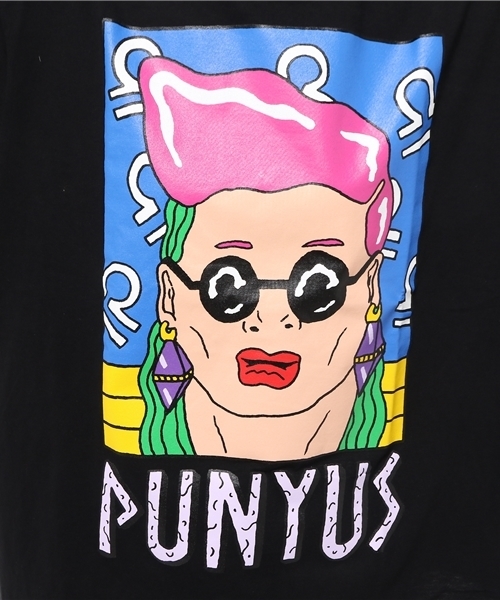 PUNYUS(プニュズ)の「フェイスTシャツ(Tシャツ/カットソー・レディース・ホワイト/ブラック/ライトピンク・4/3)」の11枚目の写真