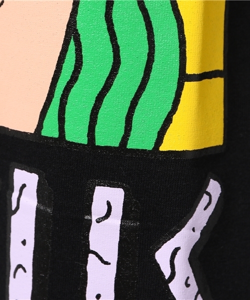 PUNYUS(プニュズ)の「フェイスTシャツ(Tシャツ/カットソー・レディース・ホワイト/ブラック/ライトピンク・4/3)」の12枚目の写真