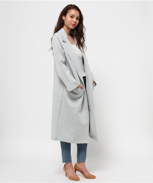 MOUSSY（マウジー）の「CUT LOOSE LONG JK（その他アウター・レディース・ピンク/ライトグレー/ホワイト/ライトベージュ・FREE）」の6枚目の写真