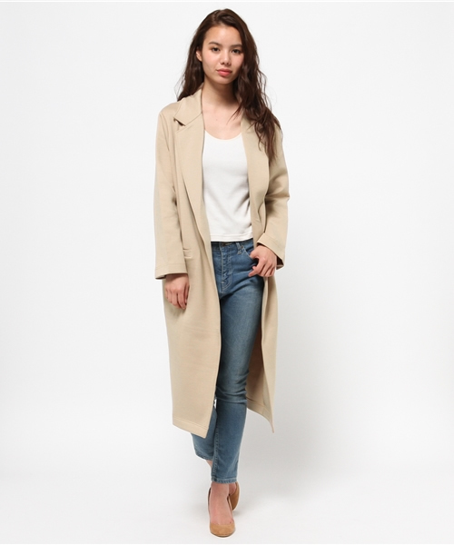 MOUSSY（マウジー）の「CUT LOOSE LONG JK（その他アウター・レディース・ピンク/ライトグレー/ホワイト/ライトベージュ・FREE）」の7枚目の写真