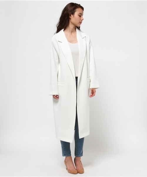 MOUSSY（マウジー）の「CUT LOOSE LONG JK（その他アウター・レディース・ピンク/ライトグレー/ホワイト/ライトベージュ・FREE）」の15枚目の写真