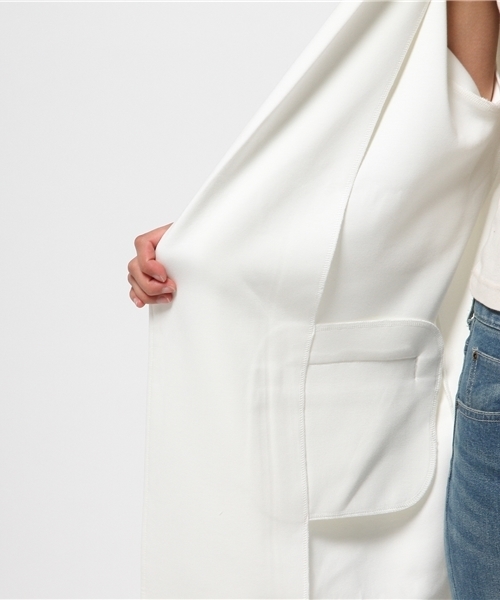 MOUSSY（マウジー）の「CUT LOOSE LONG JK（その他アウター・レディース・ピンク/ライトグレー/ホワイト/ライトベージュ・FREE）」の13枚目の写真