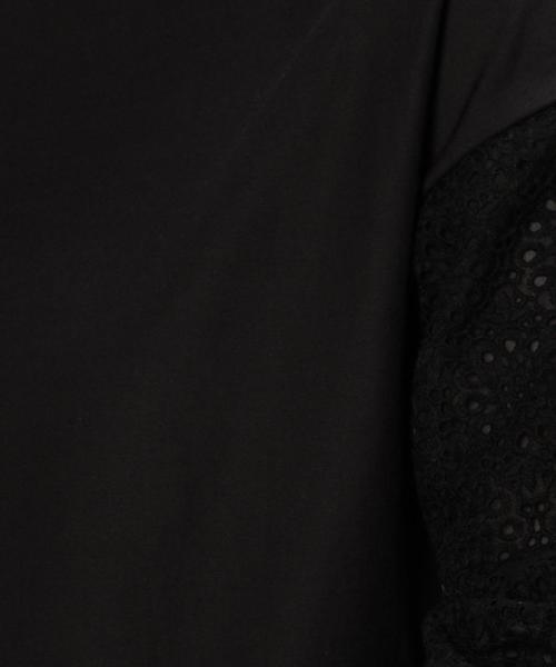 green label relaxing（グリーンレーベルリラクシング）の「CB ソデLACE ムジ PO ブラウス（シャツ/ブラウス・レディース・オフホワイト/ブラック・FREE）」の10枚目の写真