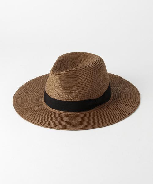 BEAUTY&YOUTH UNITED ARROWS（ビューティーアンドユースユナイテッドアローズ）の「BY ペーパーリボンビックハット◆（ハット・レディース・ブラック/ベージュ/ダークブラウン・FREE）」の4枚目の写真