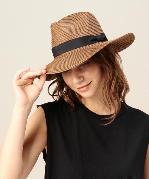 BEAUTY&YOUTH UNITED ARROWS（ビューティーアンドユースユナイテッドアローズ）の「BY ペーパーリボンビックハット◆（ハット・レディース・ブラック/ベージュ/ダークブラウン・FREE）」の9枚目の写真