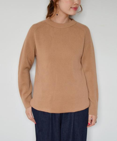 SHIPS for women（シップスフォーウィメン）の「ウールロングスリーブニット◇（ニット/セーター・レディース・オレンジ/ピンク/チャコールグレー・ONE SIZE）」の4枚目の写真