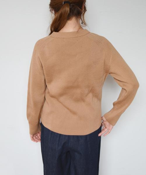 SHIPS for women（シップスフォーウィメン）の「ウールロングスリーブニット◇（ニット/セーター・レディース・オレンジ/ピンク/チャコールグレー・ONE SIZE）」の6枚目の写真