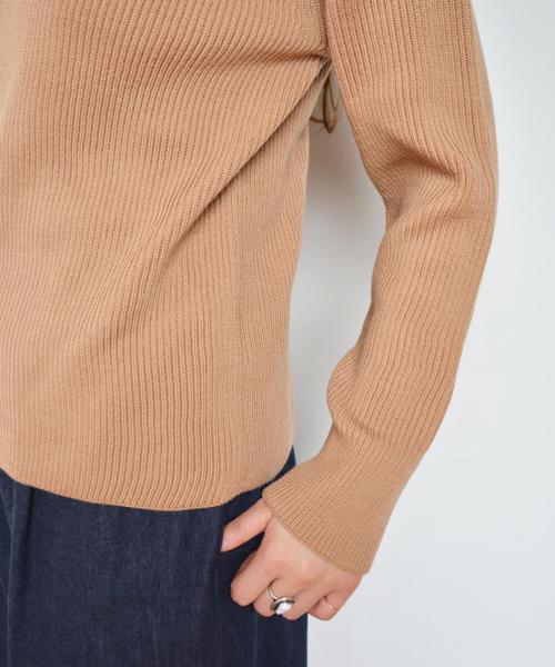 SHIPS for women（シップスフォーウィメン）の「ウールロングスリーブニット◇（ニット/セーター・レディース・オレンジ/ピンク/チャコールグレー・ONE SIZE）」の8枚目の写真