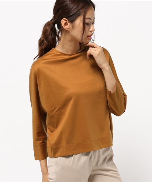 HELIOPOLE(エリオポール)の「タック デザインプルオーバー(Tシャツ/カットソー・レディース・テラコッタ/ホワイト・38)」の12枚目の写真