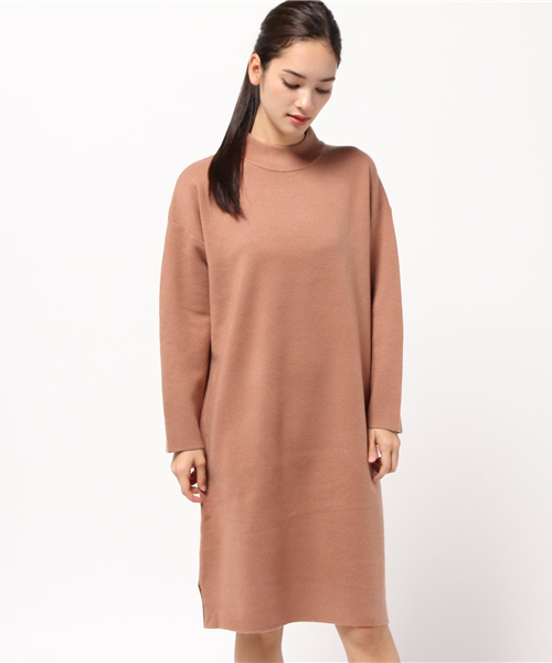 Simplicite シンプリシテェ の Simplicite ハイネックミラノワンピース マシンウォッシャブル ニット セーター Wear Simplicite シンプリシテェ の Simplicite ハイネックミラノワンピース マシンウォッシャブル ニット セーター Wear