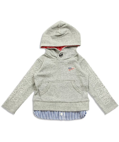 F.O.KIDS(エフオーキッズ)の「スケーターレイヤードパーカー(パーカー・キッズ・ネイビー/レッド/グレー・120/100/110/130/140/80/90/95)」の12枚目の写真