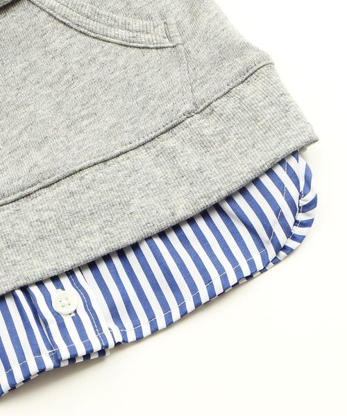 F.O.KIDS(エフオーキッズ)の「スケーターレイヤードパーカー(パーカー・キッズ・ネイビー/レッド/グレー・120/100/110/130/140/80/90/95)」の10枚目の写真