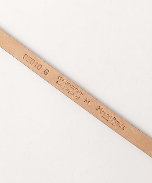 MAISON BOINET（メゾンボワネ）の「MAISON BOINET レザー ワイド Wベルト ブレス / メゾンボワネ / レザーブレス（ブレスレット・レディース・グレー/ベージュ・フリー）」の4枚目の写真