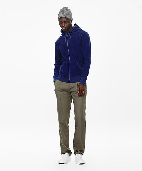 Saturdays NYC（サタデーズ ニューヨークシティ ）の「JP Zip-Up Hooded Sweatshirt（パーカー・メンズ・ピンク/ブルー系その他/グレー・X-SMALL/M/S/L/X-LARGE）」の4枚目の写真