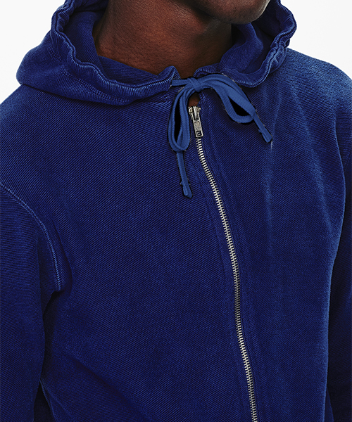 Saturdays NYC（サタデーズ ニューヨークシティ ）の「JP Zip-Up Hooded Sweatshirt（パーカー・メンズ・ピンク/ブルー系その他/グレー・X-SMALL/M/S/L/X-LARGE）」の6枚目の写真