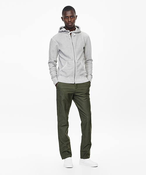 Saturdays NYC（サタデーズ ニューヨークシティ ）の「JP Zip-Up Hooded Sweatshirt（パーカー・メンズ・ピンク/ブルー系その他/グレー・X-SMALL/M/S/L/X-LARGE）」の10枚目の写真