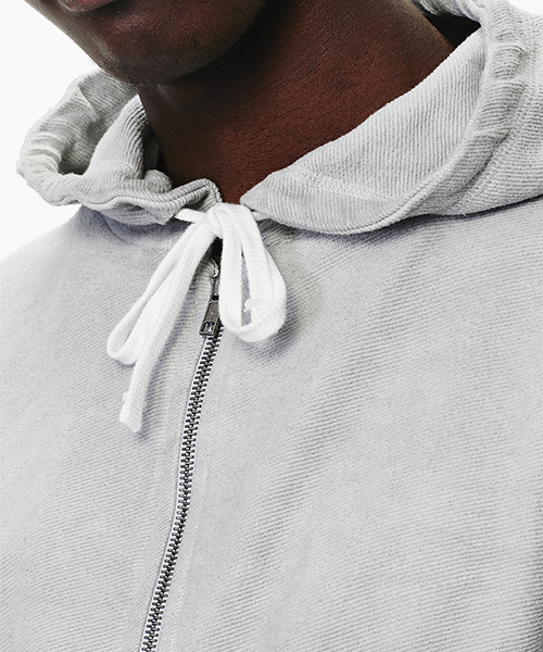 Saturdays NYC（サタデーズ ニューヨークシティ ）の「JP Zip-Up Hooded Sweatshirt（パーカー・メンズ・ピンク/ブルー系その他/グレー・X-SMALL/M/S/L/X-LARGE）」の12枚目の写真