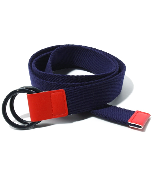 BEAMS(ビームス)の「BEAMS / カラーWリングベルト(ベルト・メンズ・ブラック/オレンジ/イエロー/ネイビー/ワイン/オリーブ・ONE SIZE)」の4枚目の写真