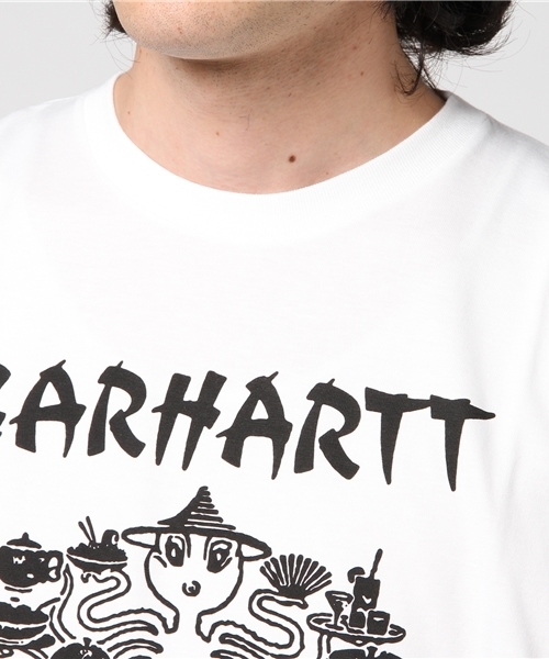 Carhartt WIP（カーハートダブリューアイピー）の「S/S SAME TIME T-SHIRT（Tシャツ/カットソー・メンズ・ライトブルー/ホワイト/ピンク・X-LARGE/MEDIUM/SMALL/LARGE）」の5枚目の写真