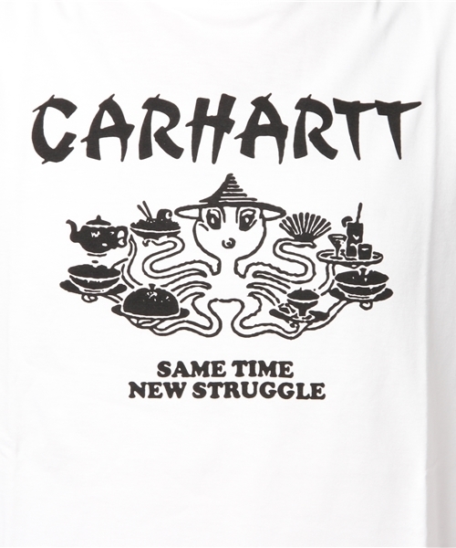 Carhartt WIP（カーハートダブリューアイピー）の「S/S SAME TIME T-SHIRT（Tシャツ/カットソー・メンズ・ライトブルー/ホワイト/ピンク・X-LARGE/MEDIUM/SMALL/LARGE）」の8枚目の写真