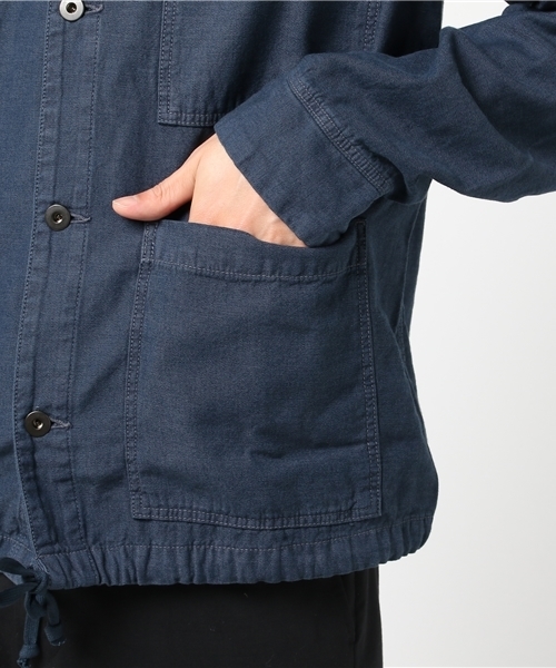 SAVE KHAKI UNITED（セーブカーキユナイテッド）の「HOMEWORK Denim Work Jacket #（カバーオール・メンズ・ダークブルー・SMALL/MEDIUM/LARGE/X-SMALL）」の2枚目の写真