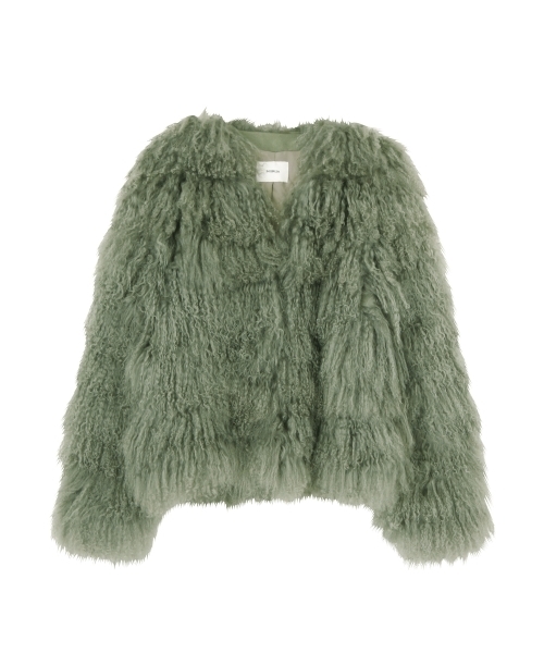 MURUA(ムルーア)の「チベットファーコート(その他アウター・レディース・カーキ/ピンク・1/2)」の14枚目の写真