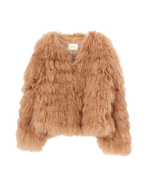 MURUA(ムルーア)の「チベットファーコート(その他アウター・レディース・カーキ/ピンク・1/2)」の12枚目の写真