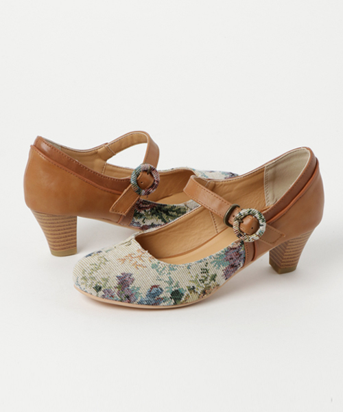 axes femme（アクシーズファム）の「ゴブラン柄パンプス（パンプス・レディース・ダークブラウン/ブラック/キャメル・LARGE/MEDIUM）」の6枚目の写真