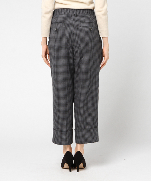 Lugnoncure（ルノンキュール）の「ウール混ガンクラブチェックタックパンツ（その他パンツ・レディース・ベージュ/ブラウン/グレー・LARGE/MEDIUM/SMALL）」の8枚目の写真