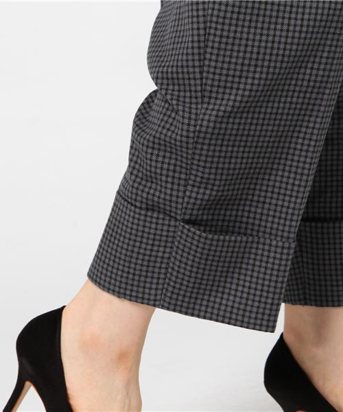 Lugnoncure（ルノンキュール）の「ウール混ガンクラブチェックタックパンツ（その他パンツ・レディース・ベージュ/ブラウン/グレー・LARGE/MEDIUM/SMALL）」の11枚目の写真