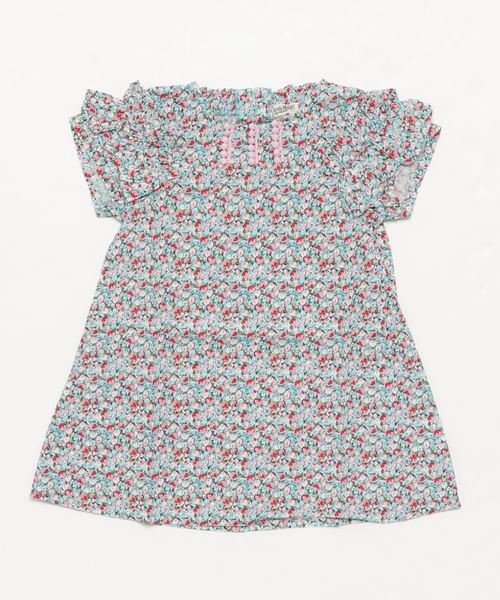 RAGMART(ラグマート)の「フリルワンピース(ワンピース・キッズ・グリーン/ピンク・110cm/120cm/100cm/130cm)」の1枚目の写真