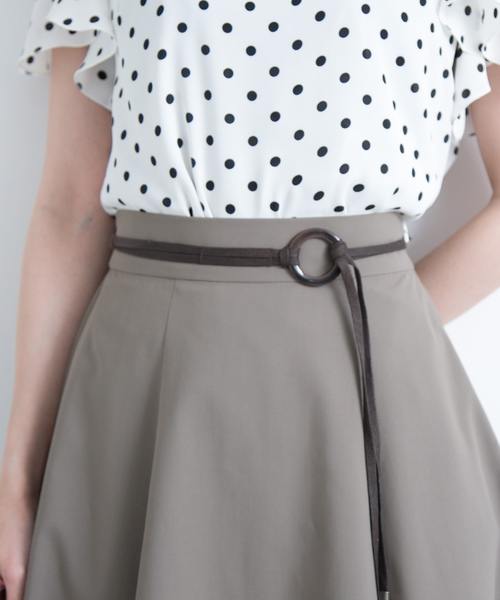 PROPORTION BODY DRESSING（プロポーションボディドレッシング）の「タイプライターベルト付きフレアースカート（スカート・レディース・カーキ/ベビーピンク/ブルー・1/2/3）」の10枚目の写真